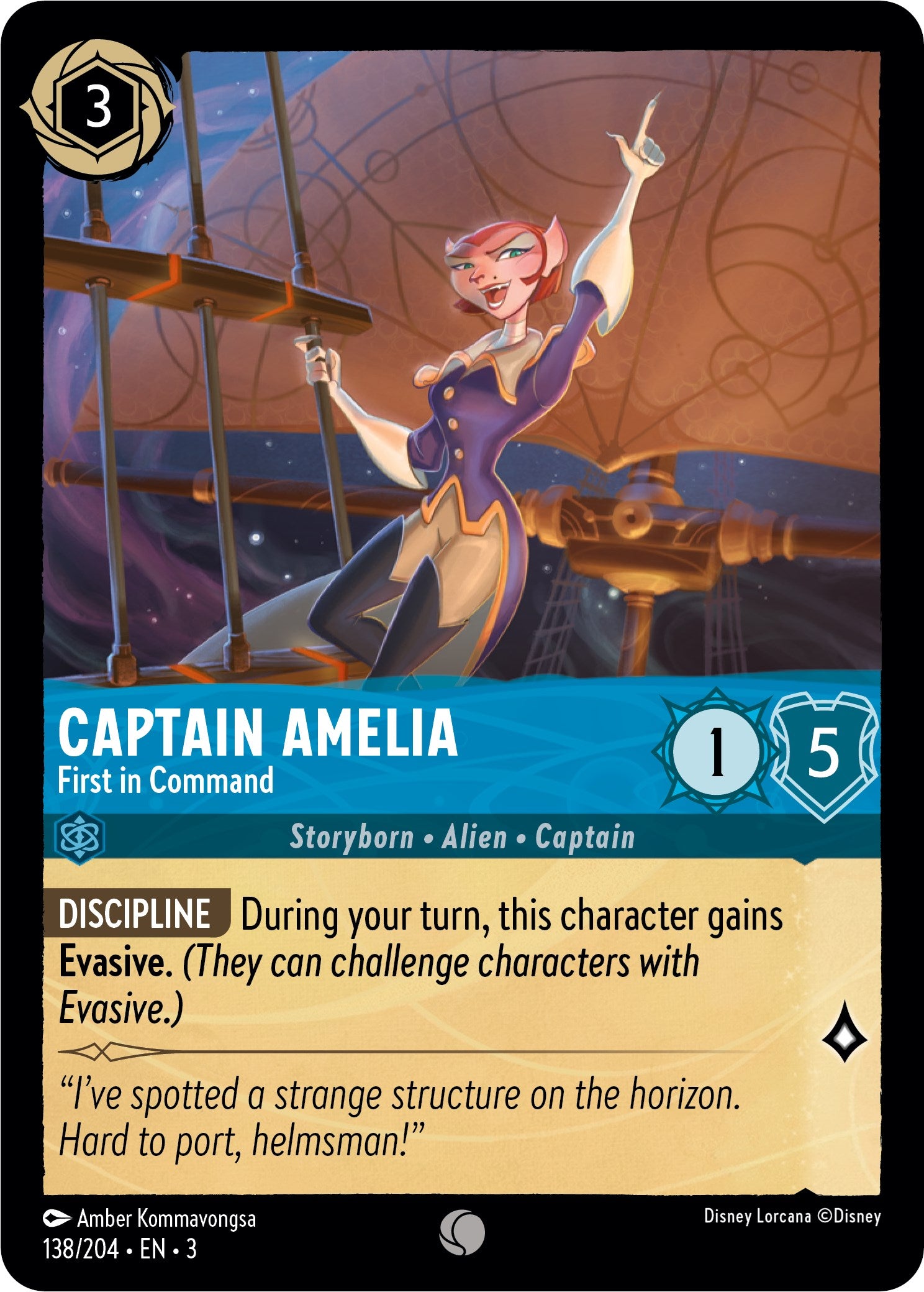Captain Amelia - First in Command (138//204) [Into the Inklands] | Total Play
