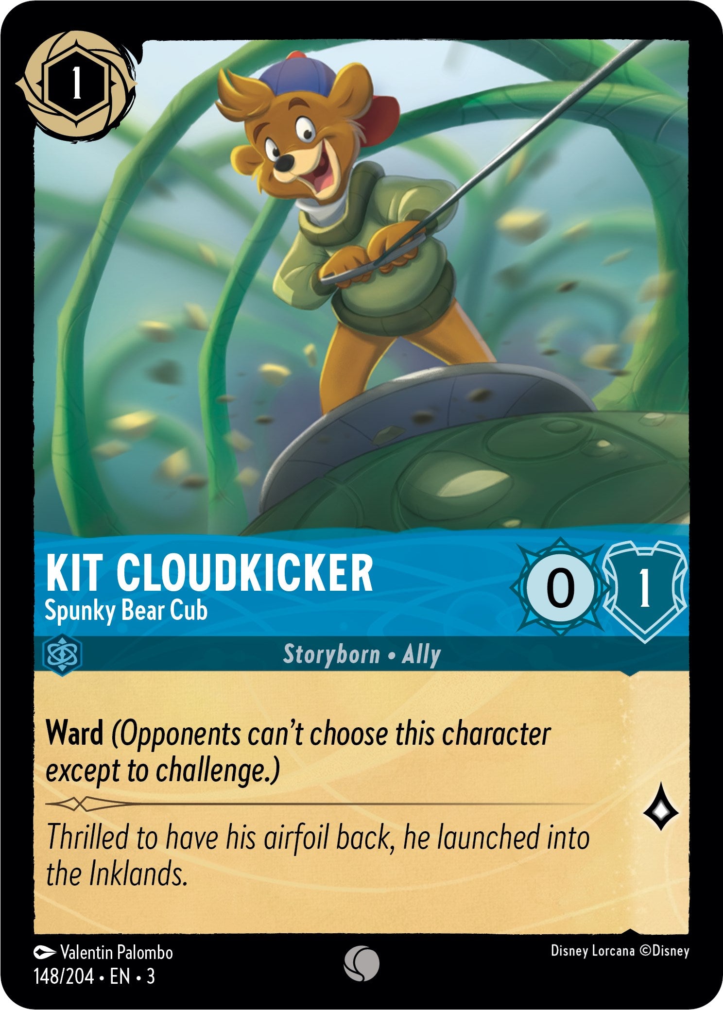 Kit Cloudkicker - Spunky Bear Cub (148/204) [Into the Inklands] | Total Play