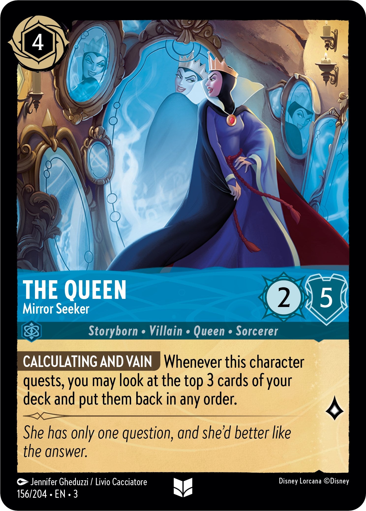 The Queen - Mirror Seeker (156/204) [Into the Inklands] | Total Play