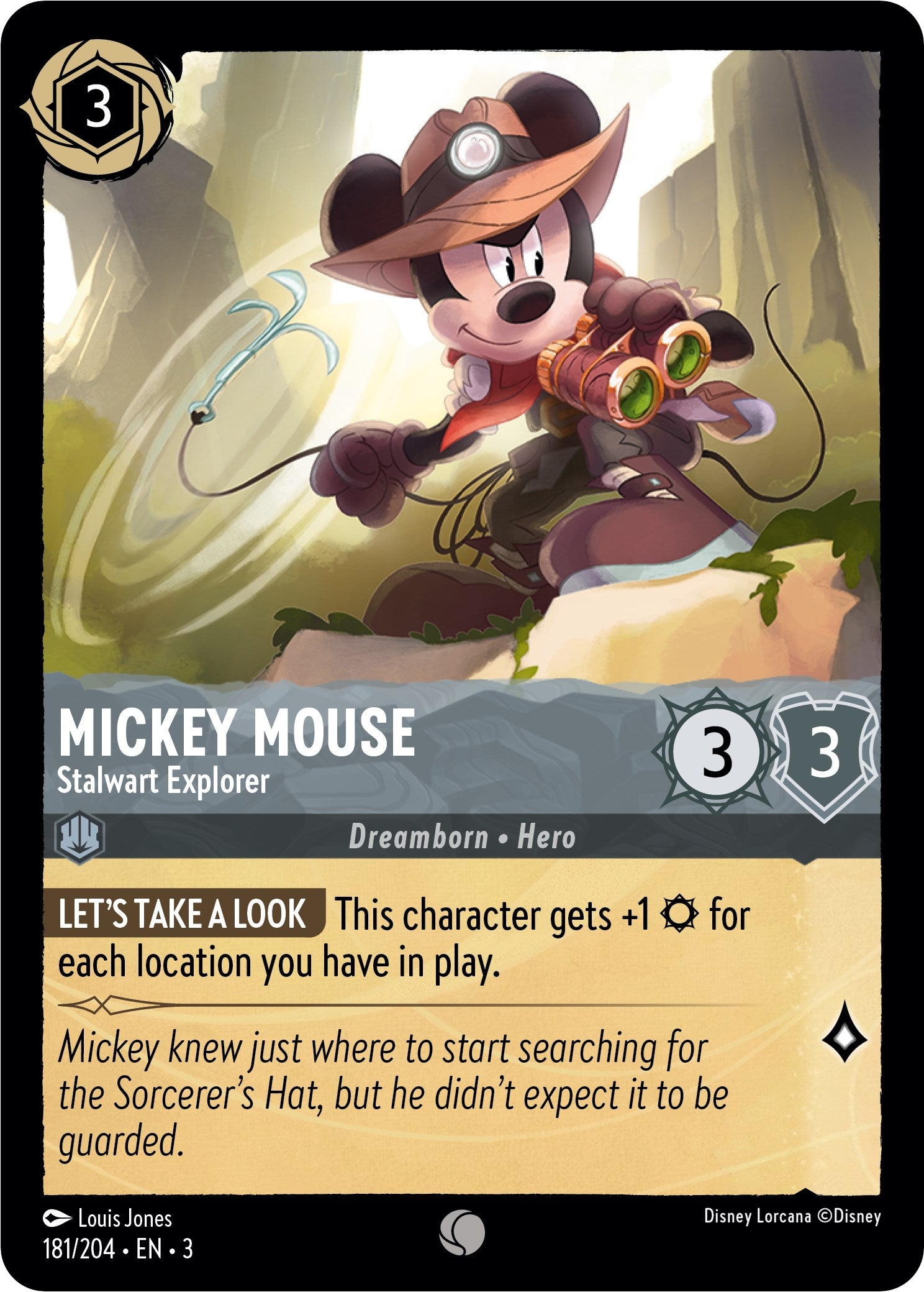 Mickey Mouse - Stalwart Explorer (181/204) [Into the Inklands] | Total Play