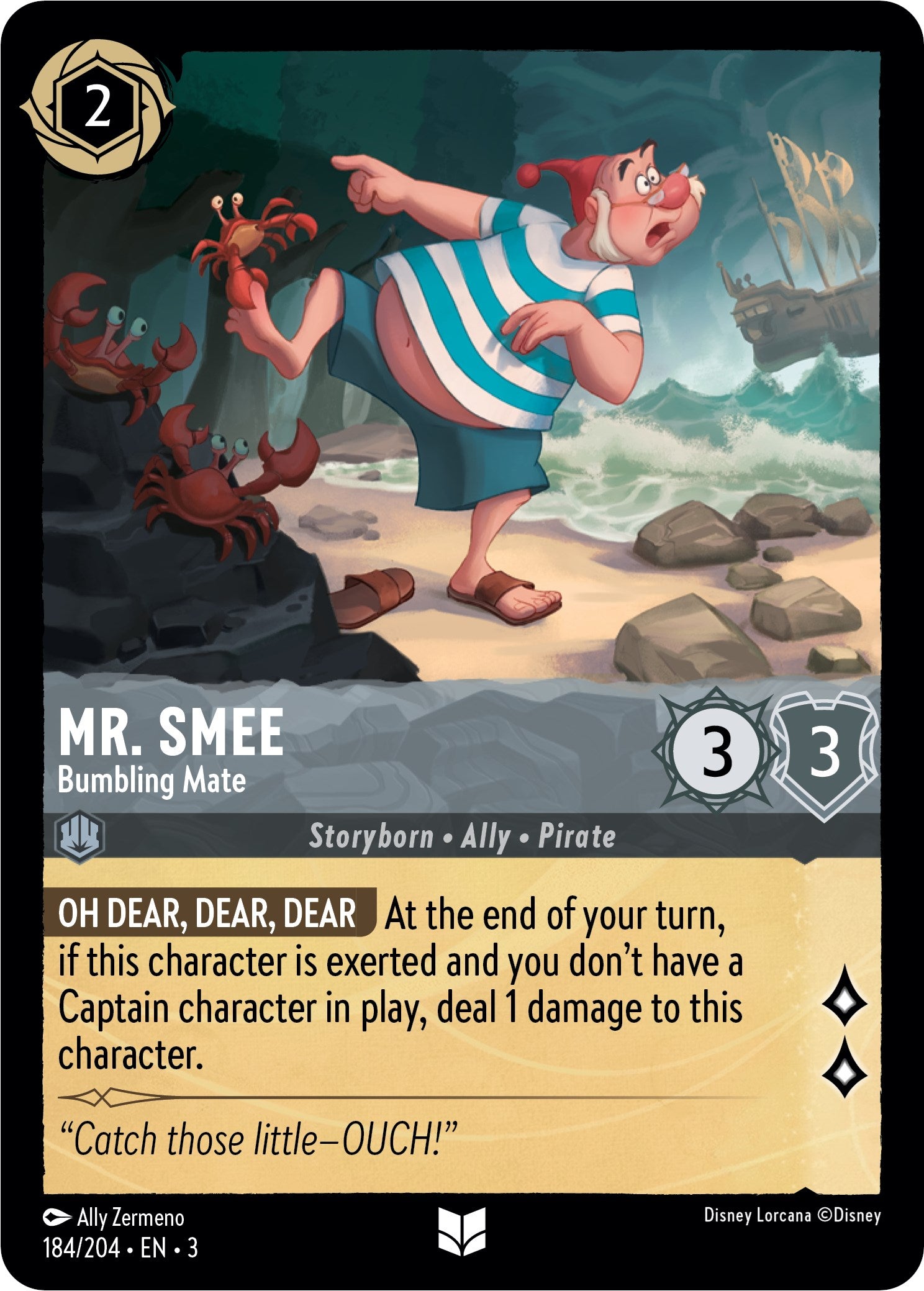 Mr. Smee - Bumbling Mate (184/204) [Into the Inklands] | Total Play