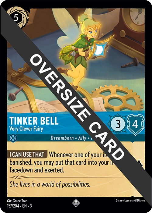 Tinker Bell - Very Clever Fairy (Oversized) (157/204) [Into the Inklands] | Total Play