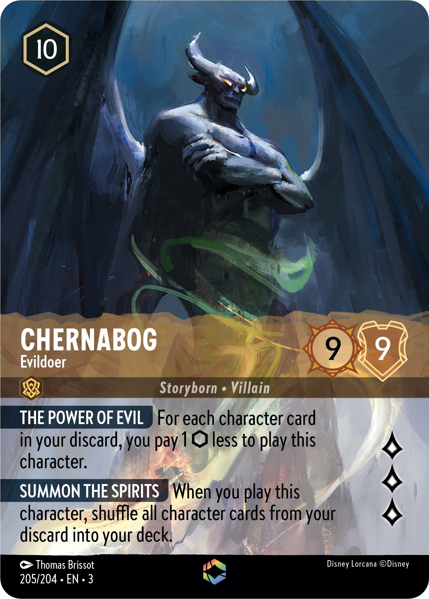 Chernabog - Evildoer (Enchanted) (205/204) [Into the Inklands] | Total Play