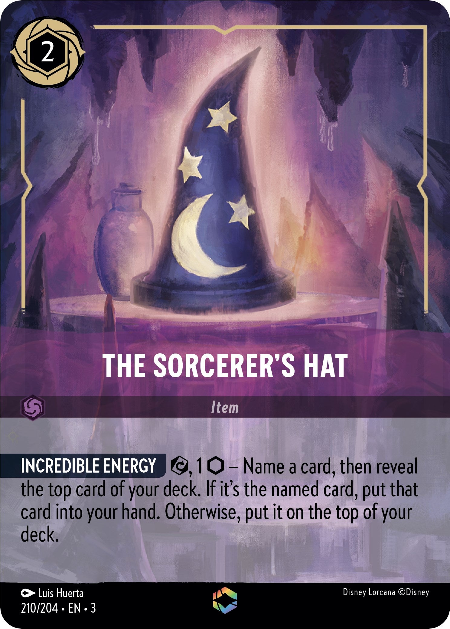 The Sorcerer's Hat (Enchanted) (210/204) [Into the Inklands] | Total Play