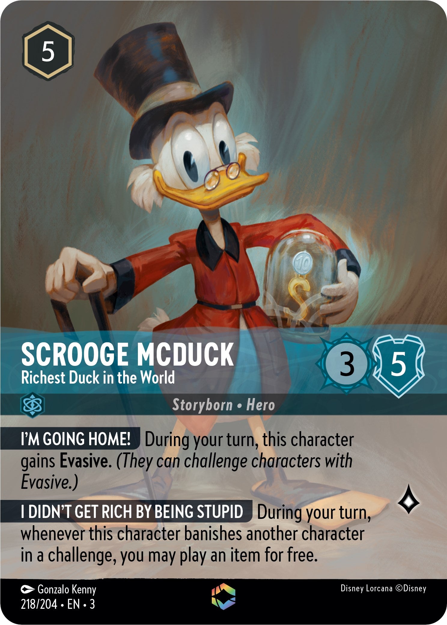 Scrooge McDuck - Richest Duck in the World (Enchanted) (218/204) [Into the Inklands] | Total Play