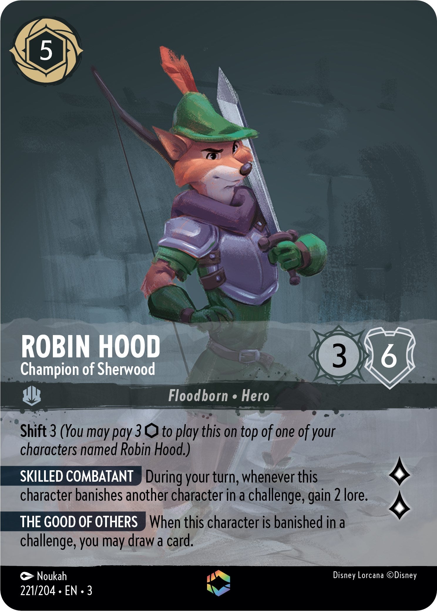 Robin Hood - Champion of Sherwood (Enchanted) (221/204) [Into the Inklands] | Total Play
