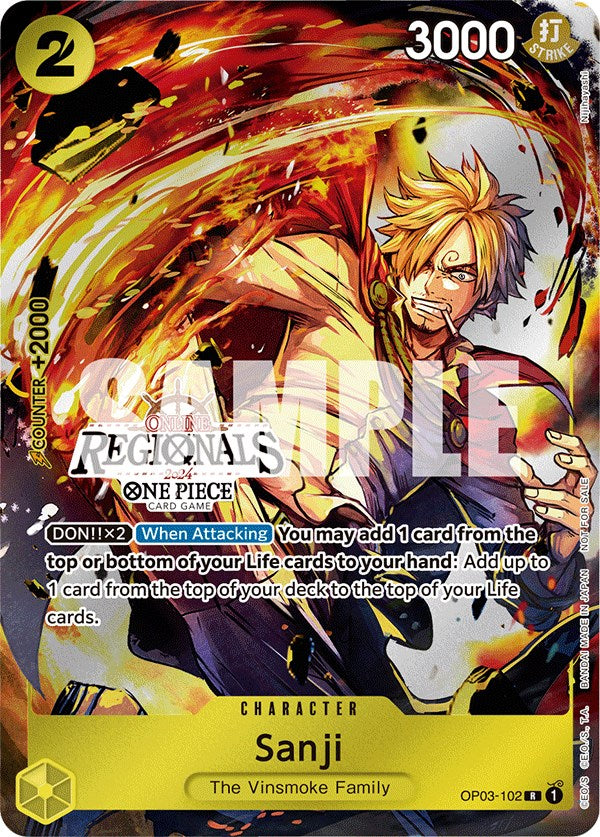 Sanji (Online Regional 2024) [Participant] [One Piece Promotion Cards] | Total Play