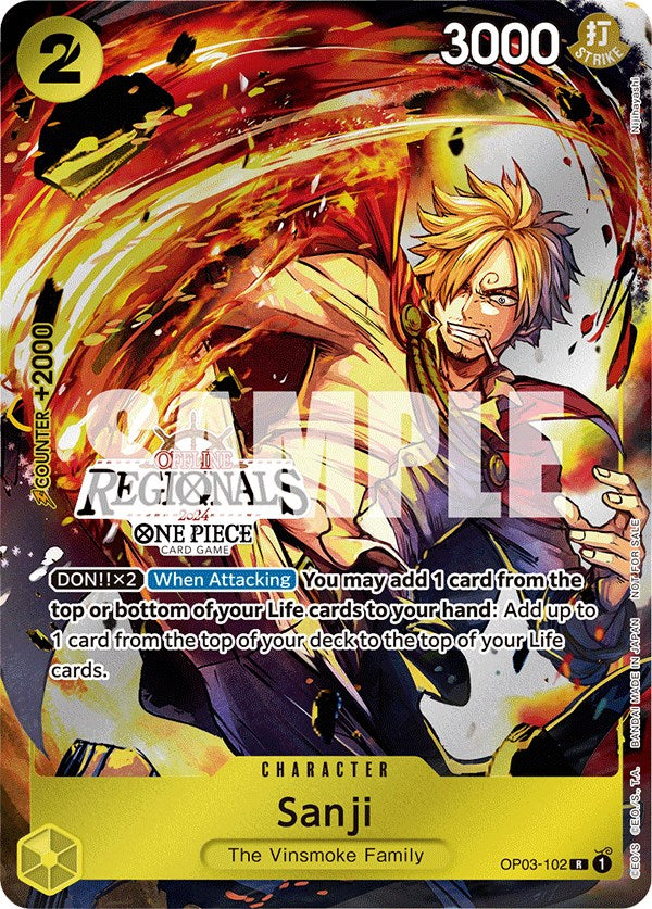 Sanji (Offline Regional 2024) [Participant] [One Piece Promotion Cards] | Total Play