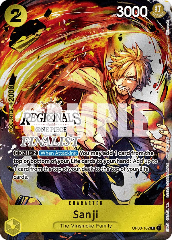 Sanji (Offline Regional 2024) [Finalist] [One Piece Promotion Cards] | Total Play