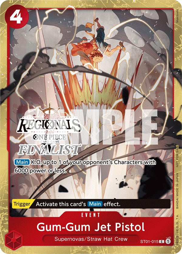 Gum-Gum Jet Pistol (Online Regional 2024) [Finalist] [One Piece Promotion Cards] | Total Play