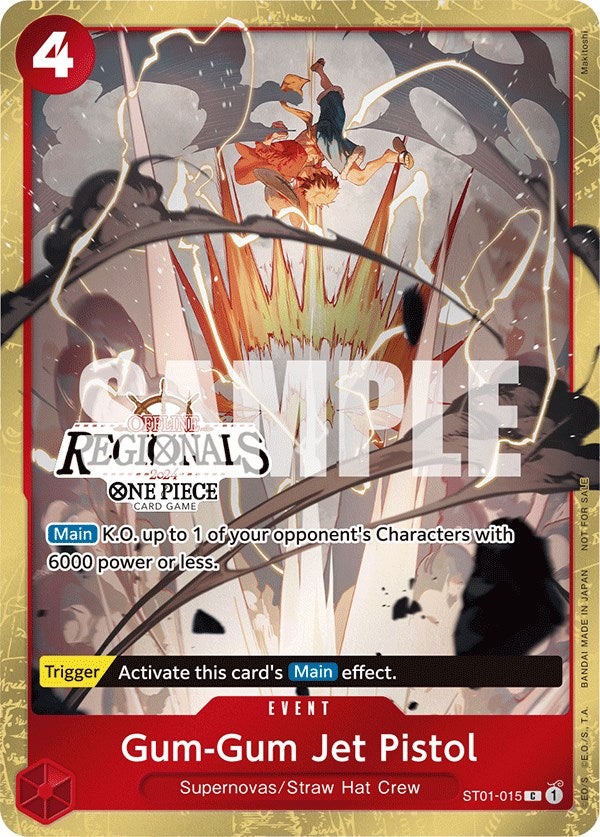 Gum-Gum Jet Pistol (Offline Regional 2024) [Participant] [One Piece Promotion Cards] | Total Play