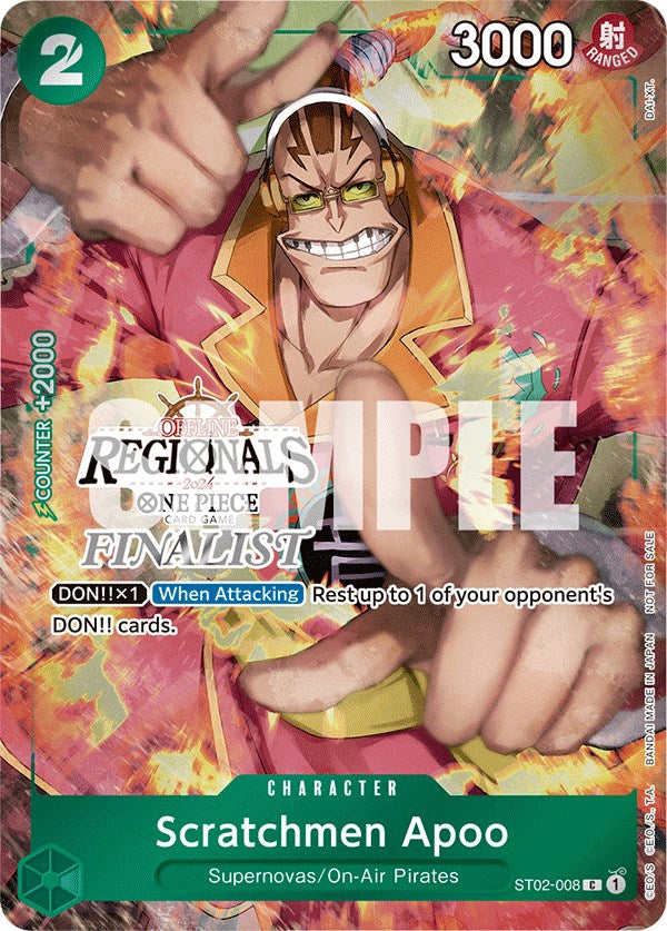 Scratchmen Apoo (Offline Regional 2024) [Finalist] [One Piece Promotion Cards] | Total Play