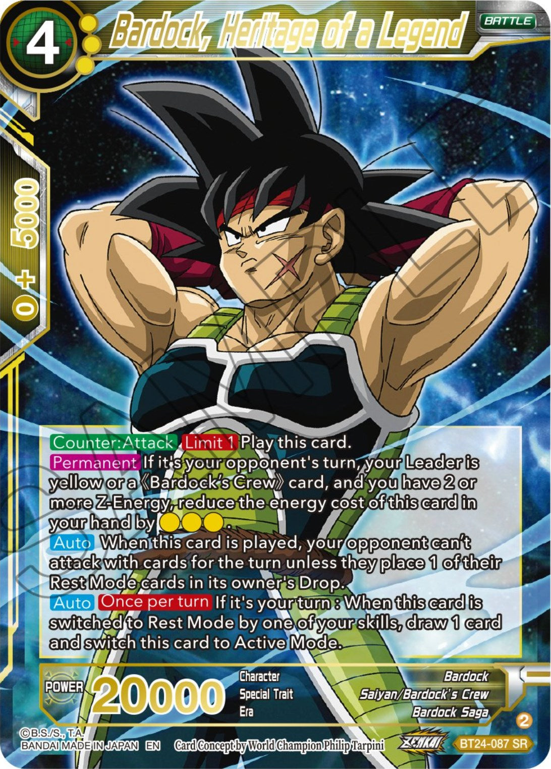 Bardock, Heritage of a Legend (BT24-087) [Beyond Generations] | Total Play
