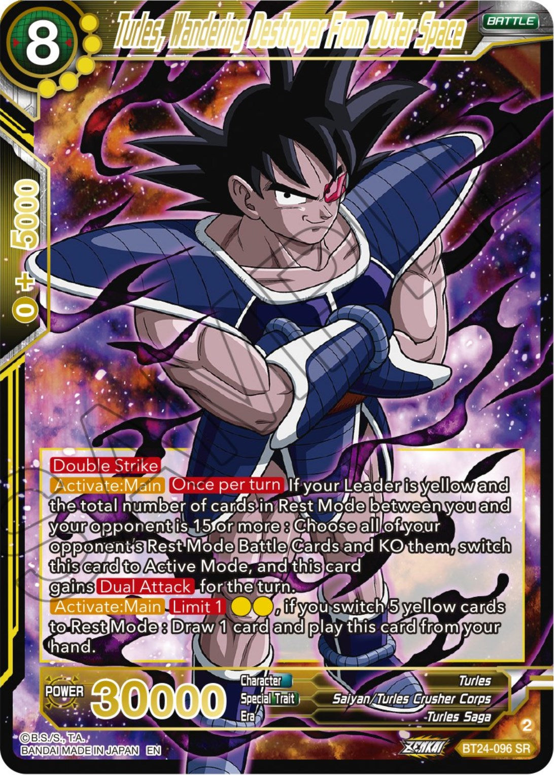 Turles, Wandering Destroyer From Outer Space (BT24-096) [Beyond Generations] | Total Play