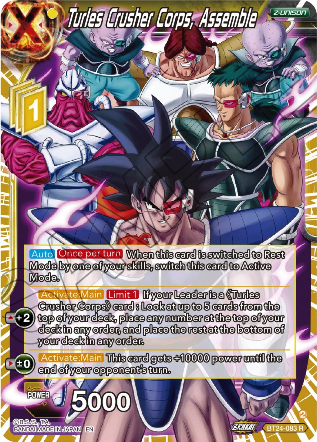 Turles Crusher Corps, Assemble (BT24-083) [Beyond Generations] | Total Play