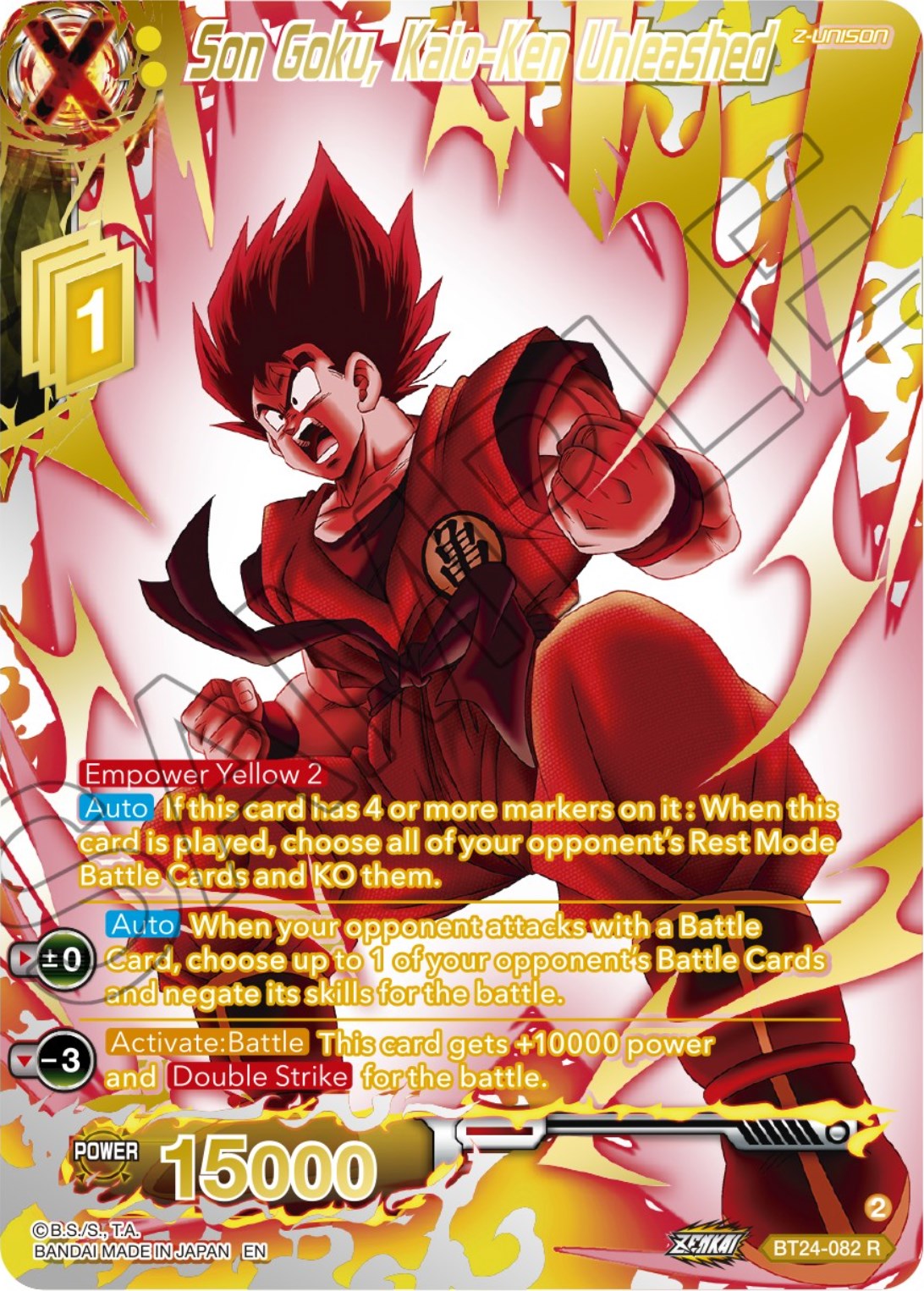 Son Goku, Kaio-Ken Unleashed (Collector Booster) (BT24-082) [Beyond Generations] | Total Play