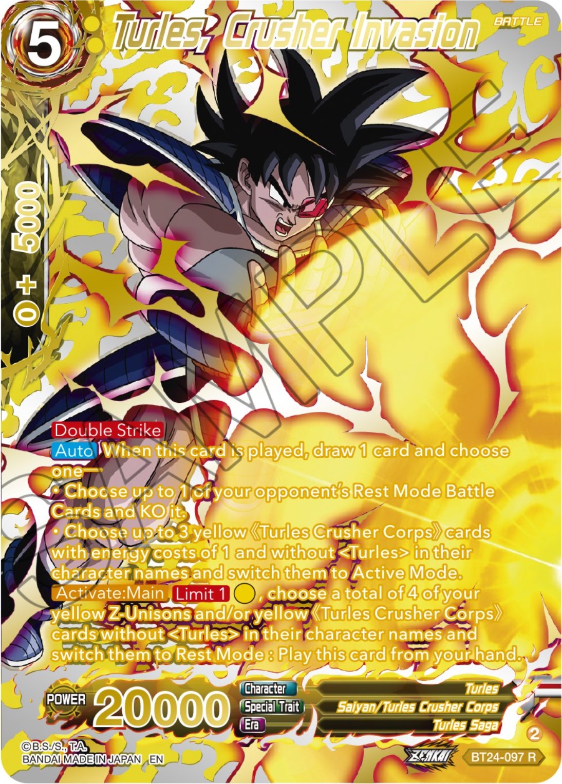 Turles, Crusher Invasion (Collector Booster) (BT24-097) [Beyond Generations] | Total Play