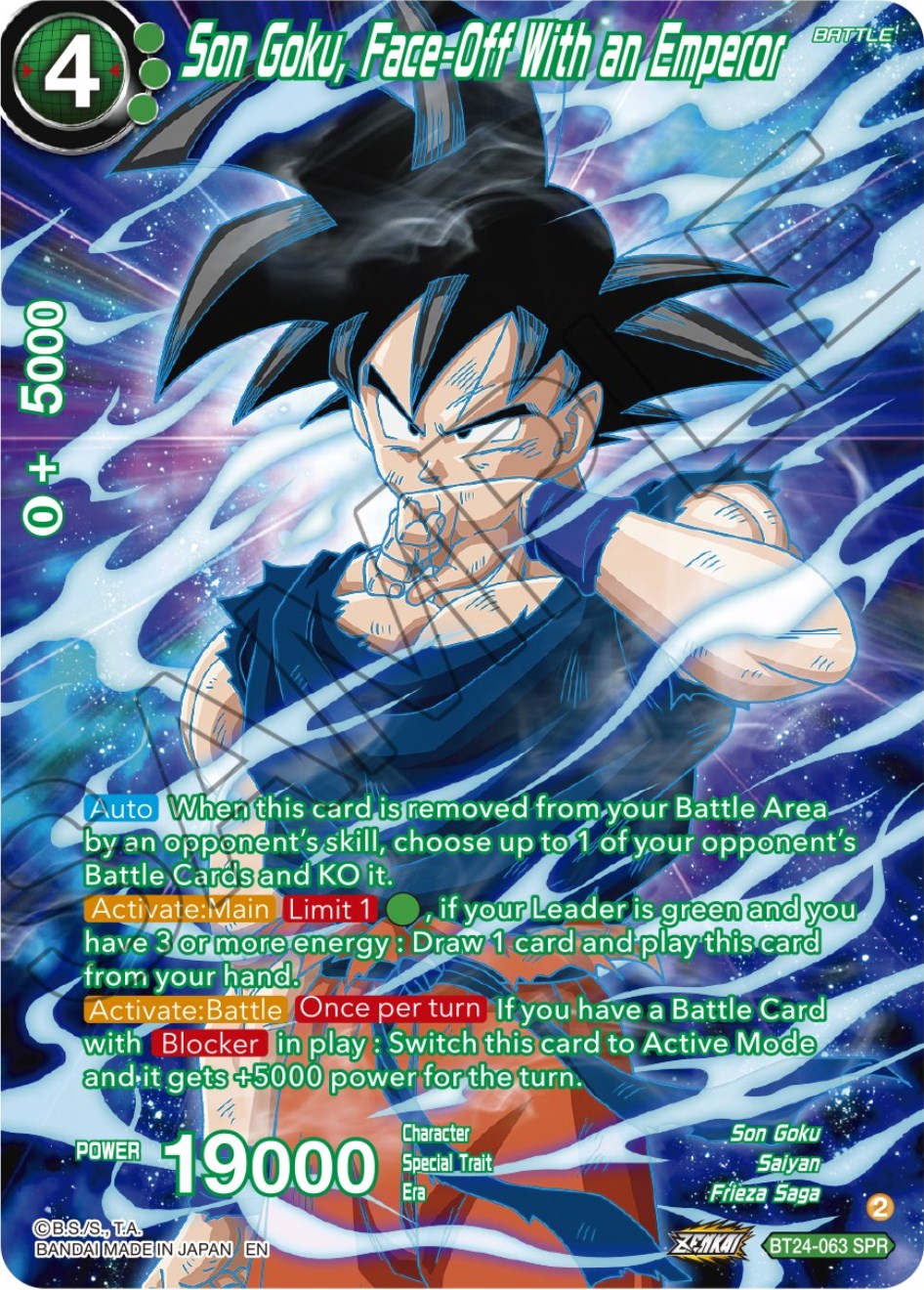 Son Goku, Face-Off With an Emperor (SPR) (BT24-063) [Beyond Generations] | Total Play