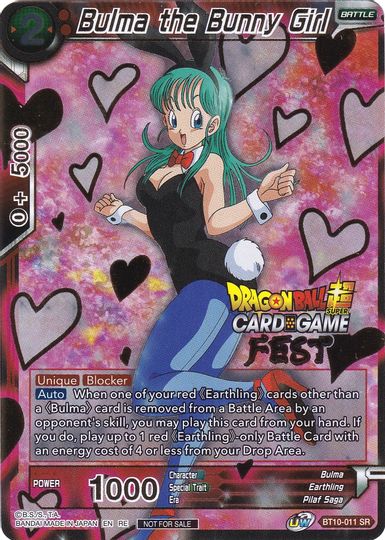 Bulma the Bunny Girl (Card Game Fest 2022) (BT10-011) [Tournament Promotion Cards] | Total Play