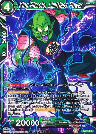 King Piccolo, Limitless Power (Power Booster) (P-153) [Promotion Cards] | Total Play