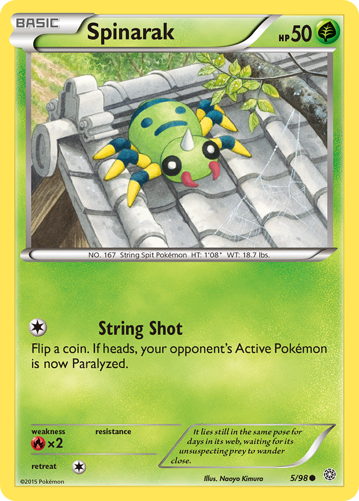 Spinarak (5/98) [XY: Ancient Origins] | Total Play