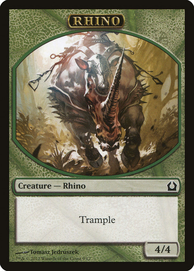 Rhino Token [Return to Ravnica Tokens] | Total Play
