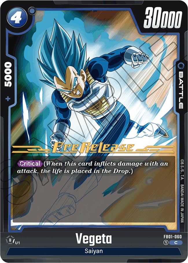 Vegeta (FB01-060) [Awakened Pulse Pre-Release Cards] | Total Play