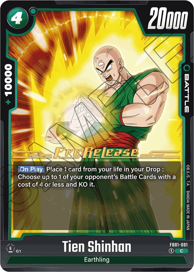 Tien Shinhan (FB01-091) [Awakened Pulse Pre-Release Cards] | Total Play