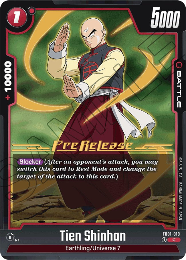 Tien Shinhan (FB01-018) [Awakened Pulse Pre-Release Cards] | Total Play