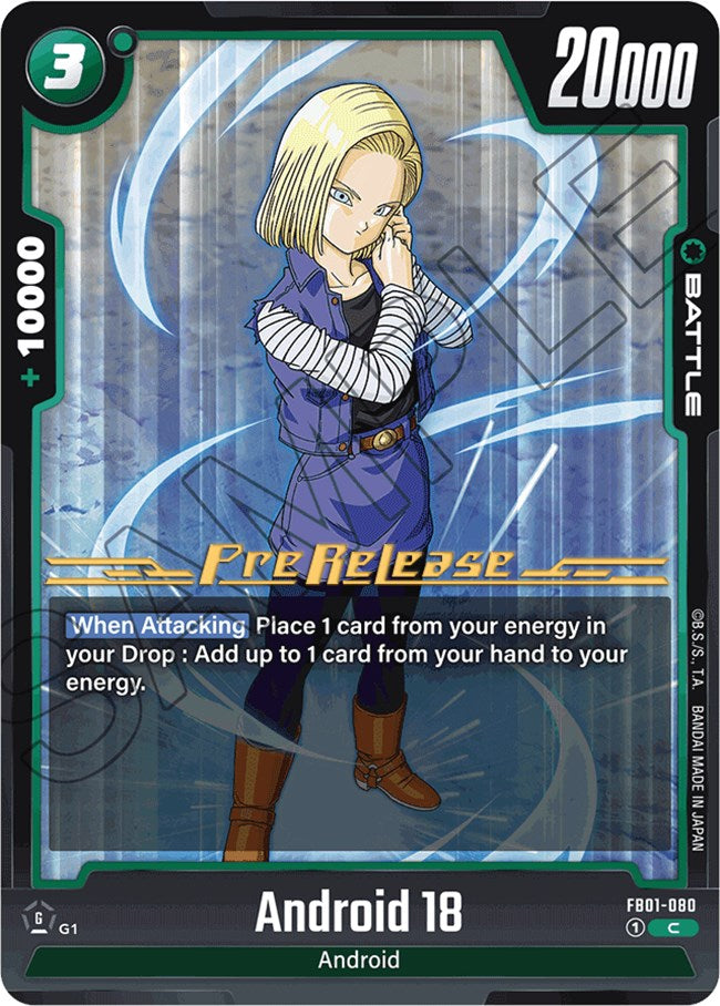 Android 18 (FB01-080) [Awakened Pulse Pre-Release Cards] | Total Play