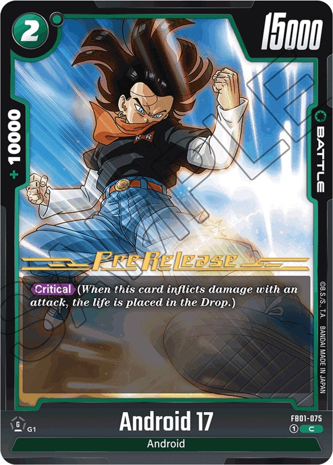 Android 17 (FB01-075) [Awakened Pulse Pre-Release Cards] | Total Play