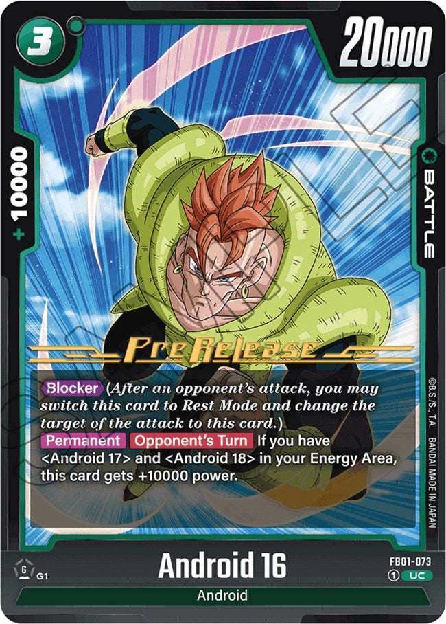 Android 16 (FB01-073) [Awakened Pulse Pre-Release Cards] | Total Play