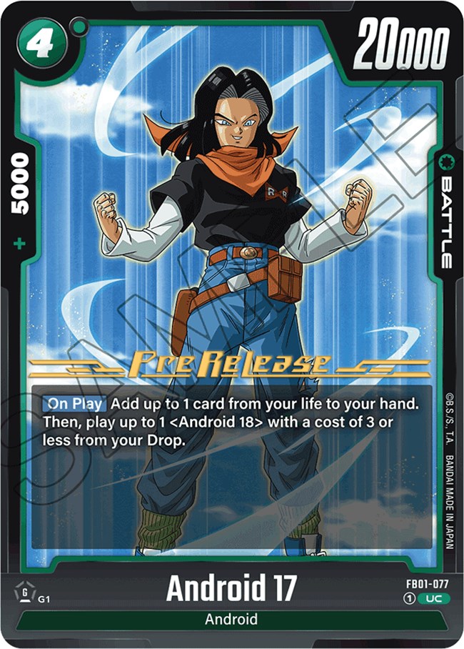 Android 17 (FB01-077) [Awakened Pulse Pre-Release Cards] | Total Play