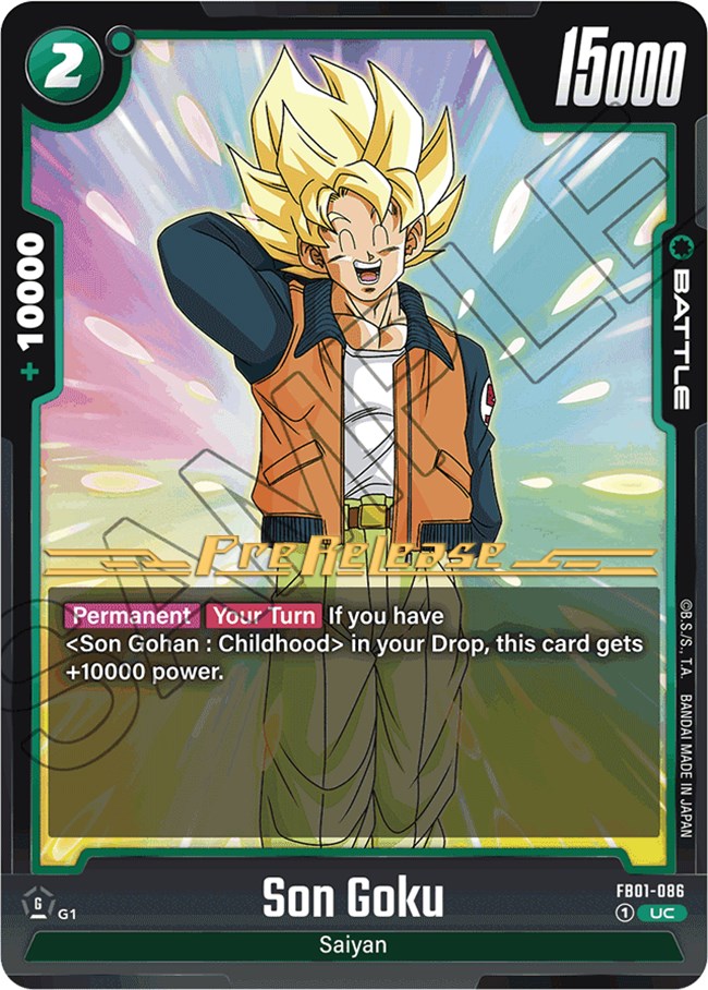 Son Goku (FB01-086) [Awakened Pulse Pre-Release Cards] | Total Play