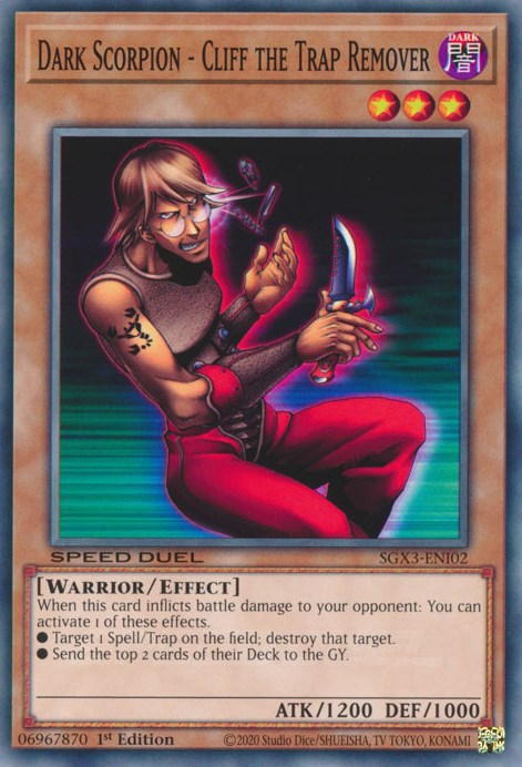 Dark Scorpion - Cliff the Trap Remover [SGX3-ENI02] Common | Total Play