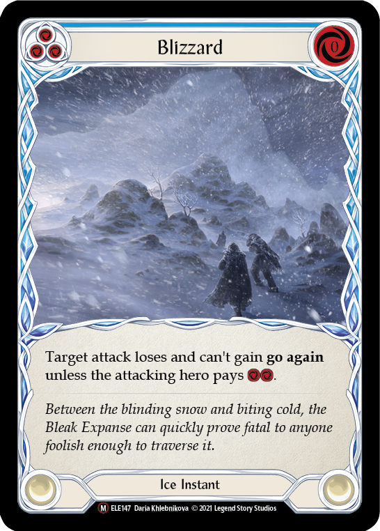 Blizzard [U-ELE147] (Tales of Aria Unlimited)  Unlimited Rainbow Foil | Total Play