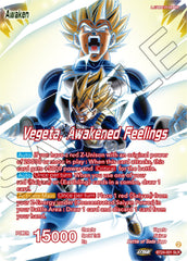 Vegeta // Vegeta, Awakened Feelings (SLR) (BT24-001) [Beyond Generations] | Total Play