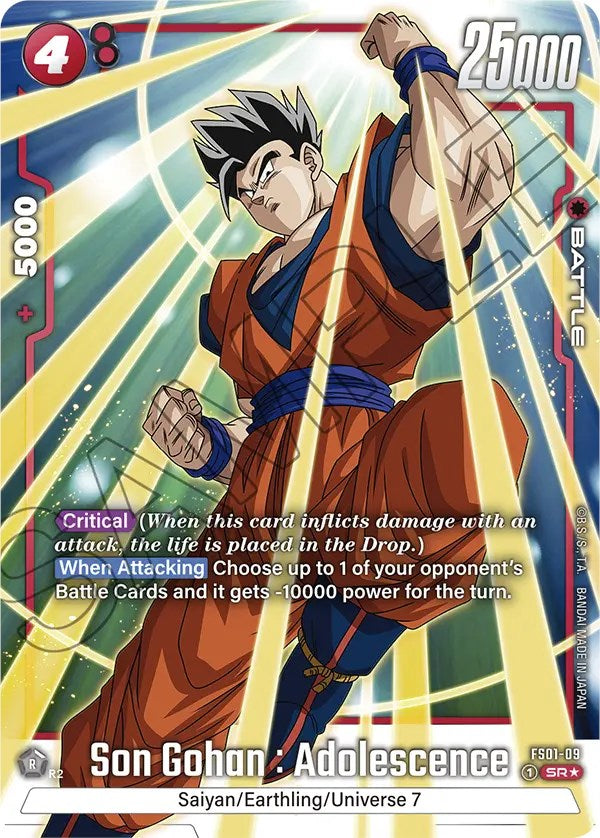 Son Gohan : Adolescence (Bonus Pack Alternate Art) [Starter Deck: Son Goku] | Total Play