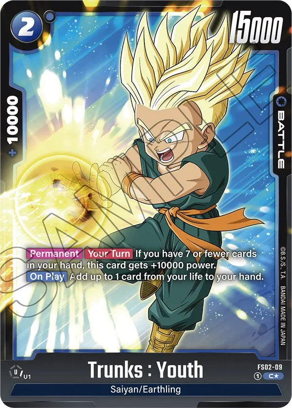 Trunks : Youth (FS02-09) (Bonus Pack Alternate Art) [Starter Deck: Vegeta] | Total Play