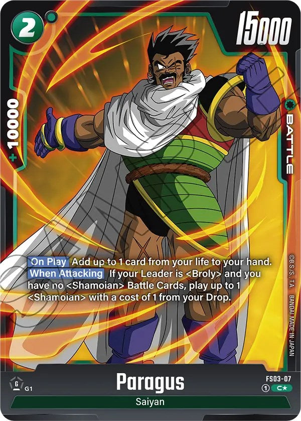 Paragus (FS03-07) (Bonus Pack Alternate Art) [Starter Deck: Broly] | Total Play