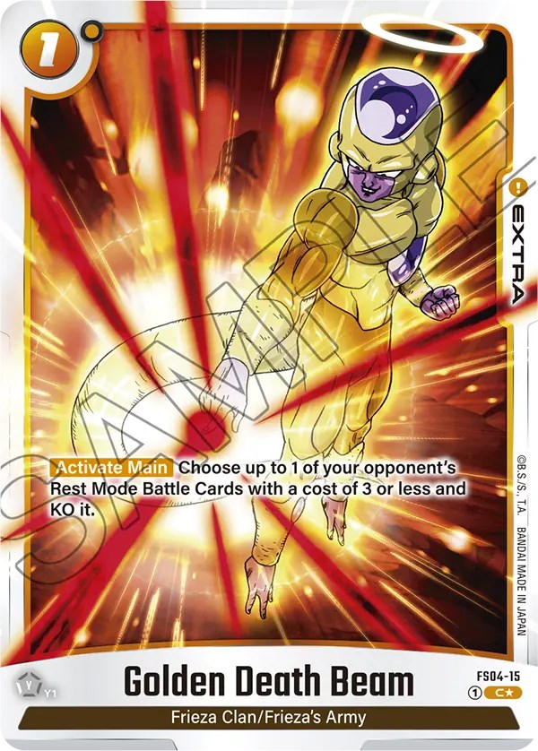 Golden Death Beam (Bonus Pack Alternate Art) [Starter Deck: Frieza] | Total Play