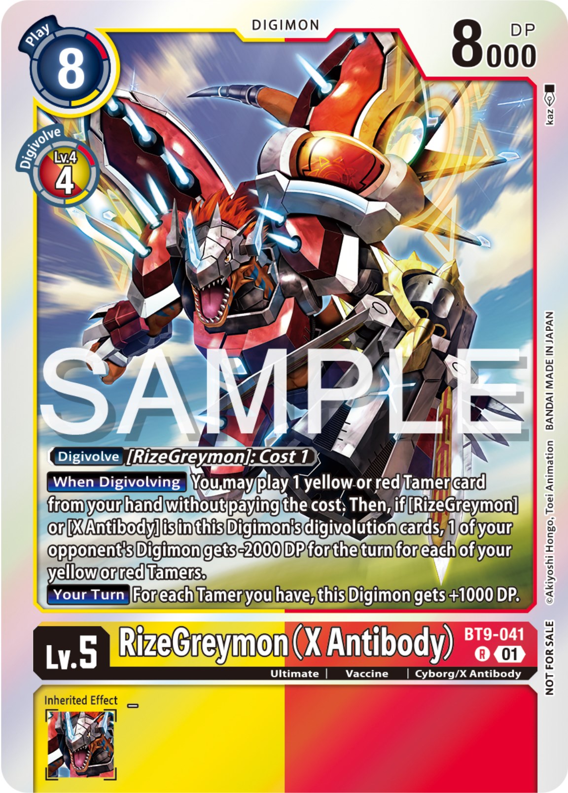 RizeGreymon (X Antibody) [BT9-041] (Event Pack 6) [X Record Promos] | Total Play