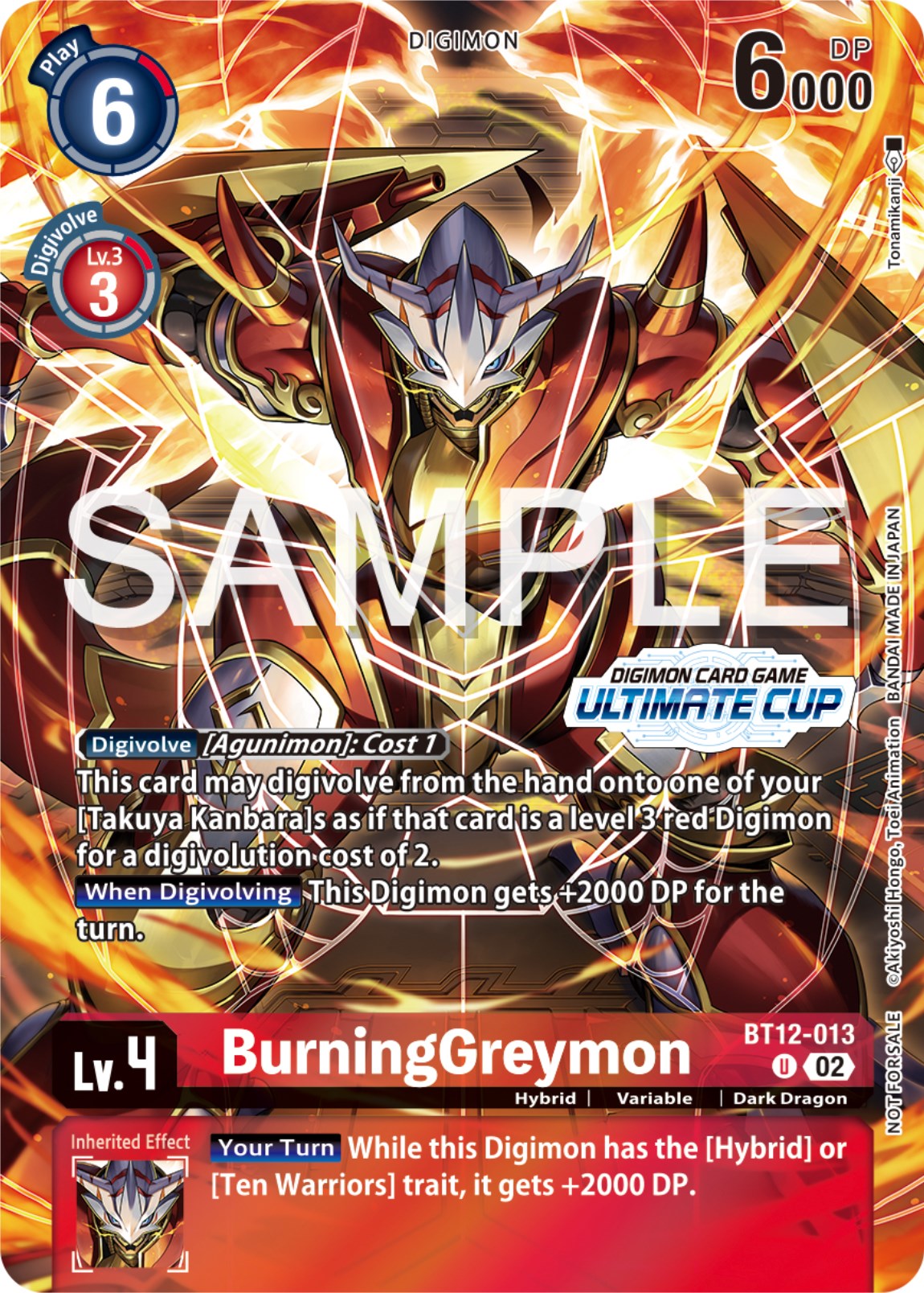 BurningGreymon [BT12-013] (Ultimate Cup 2024) [Across Time Promos] | Total Play