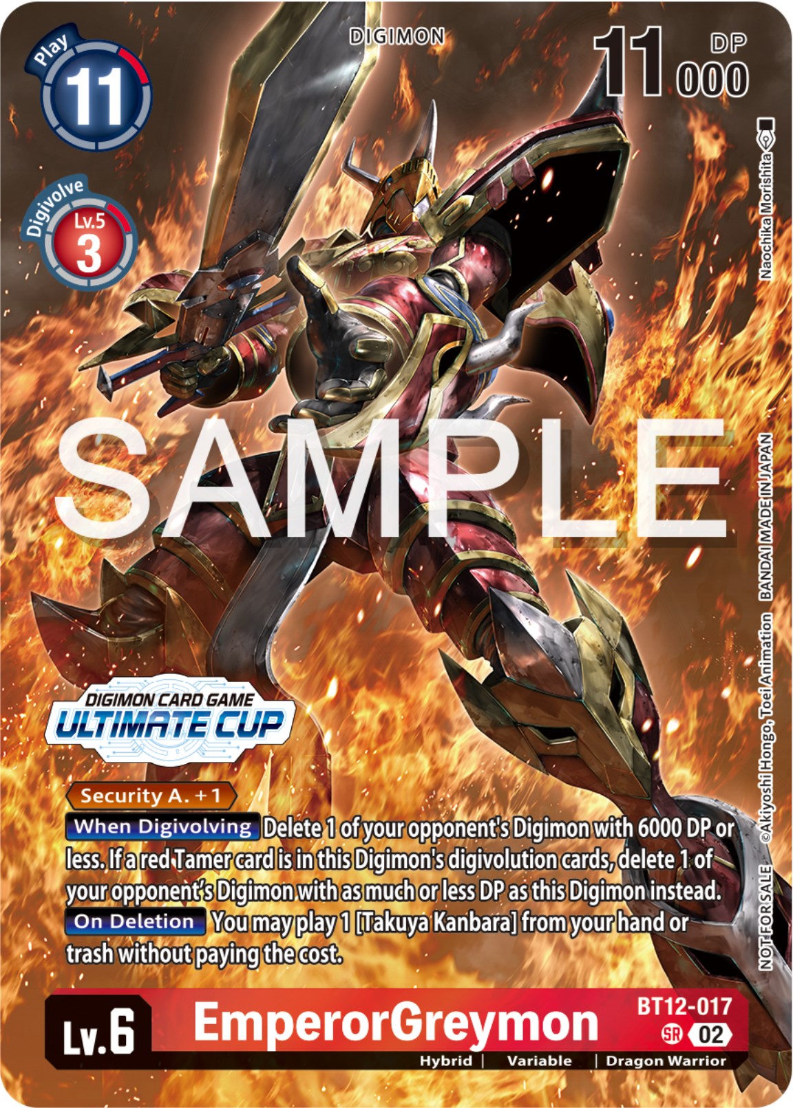 EmperorGreymon [BT12-017] (Ultimate Cup 2024) [Across Time Promos] | Total Play