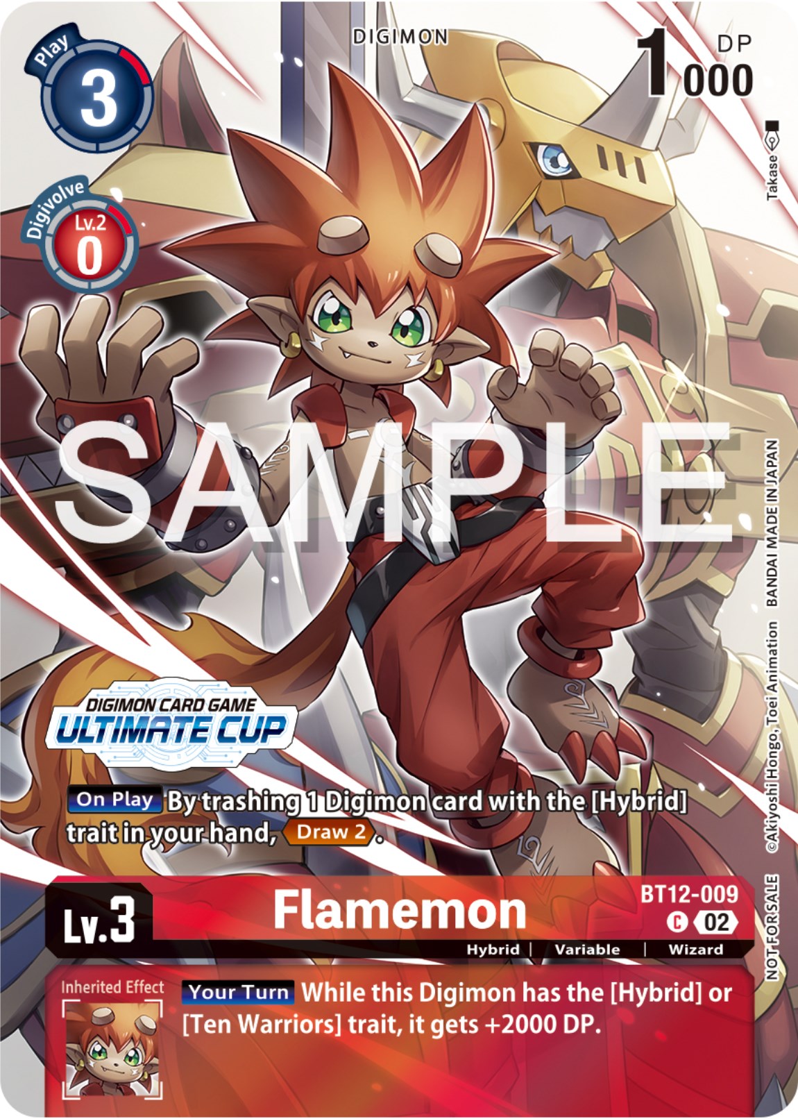 Flamemon [BT12-009] (Ultimate Cup 2024) [Across Time Promos] | Total Play