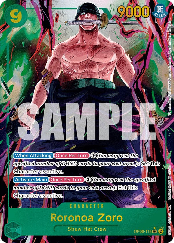 Roronoa Zoro (Alternate Art) [Wings of the Captain] | Total Play