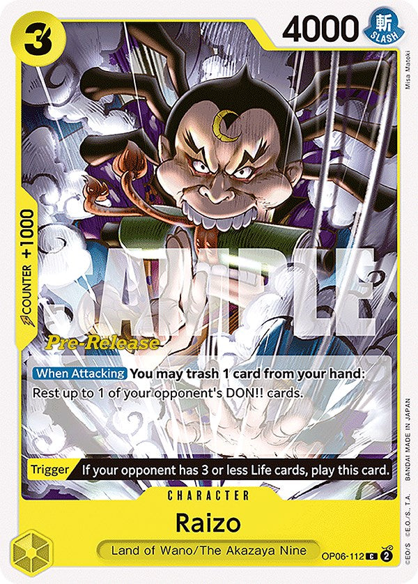Raizo [Wings of the Captain Pre-Release Cards] | Total Play