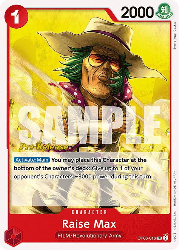 Raise Max [Wings of the Captain Pre-Release Cards] | Total Play