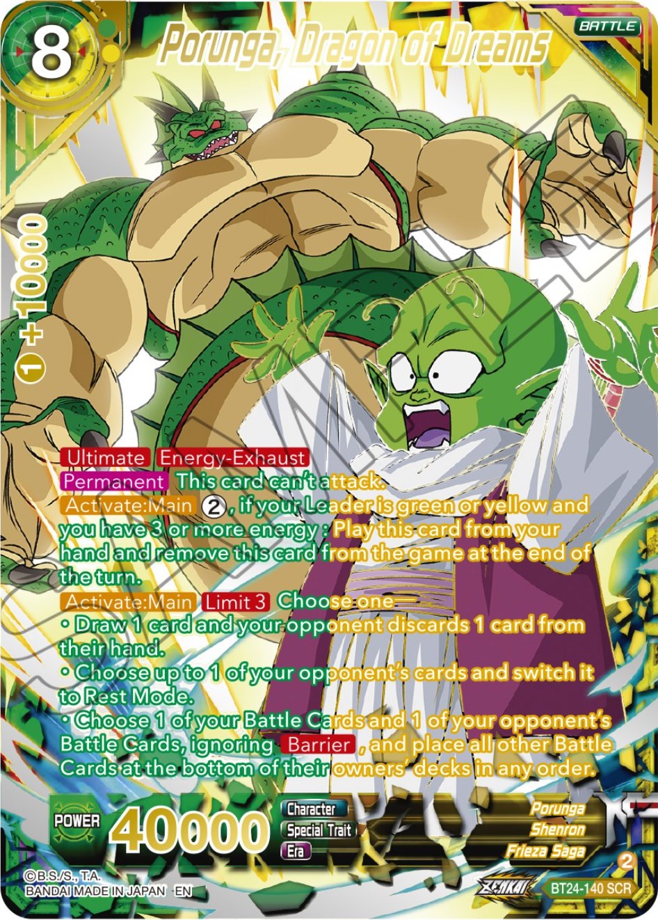Porunga, Dragon of Dreams (Collector Booster) (BT24-140) [Beyond Generations] | Total Play