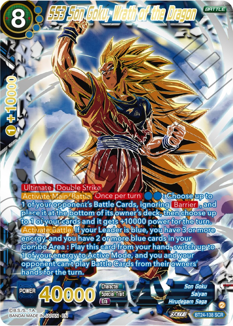 SS3 Son Goku, Wrath of the Dragon (Collector Booster) (BT24-138) [Beyond Generations] | Total Play